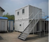 Low cost modern bunk container house