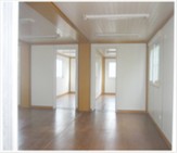 Sandwich panel steel structure container house.